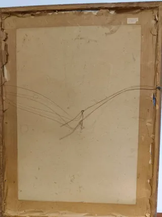 Arte abstracto mujer flores tela