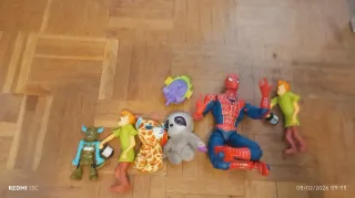 Lote Juguetes Spiderman, Scooby Doo y más