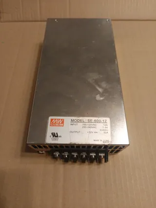 Fuente Alimentación Mean Well SE-600-12