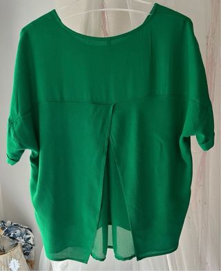 Blusa elegante verde