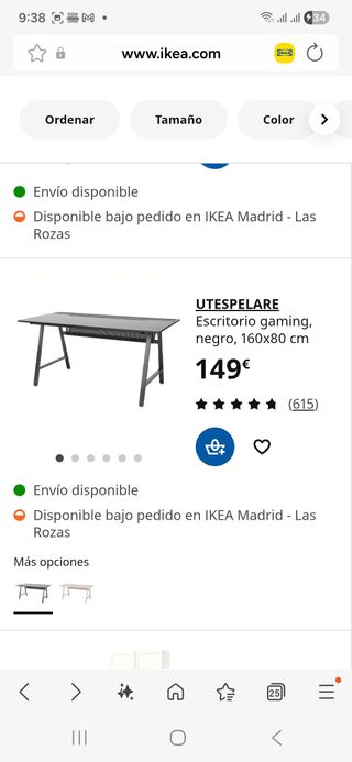 Mesa de oficina IKEA beige