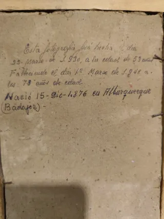 Fotografía antigua enmarcada