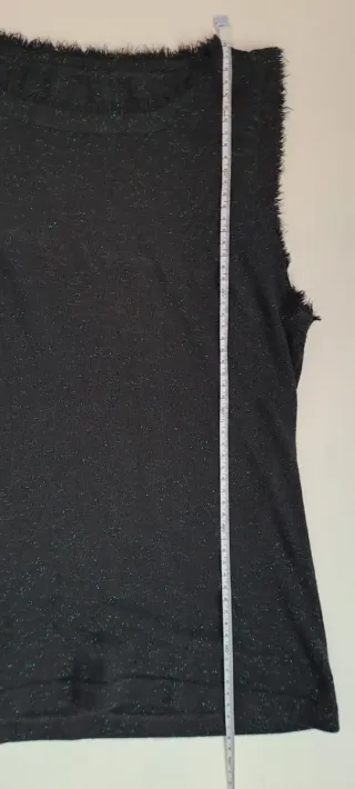 Top Lurex Nero Taglia XS