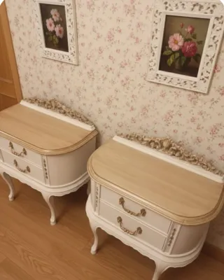 Pareja Mesitas Noche Luis XV