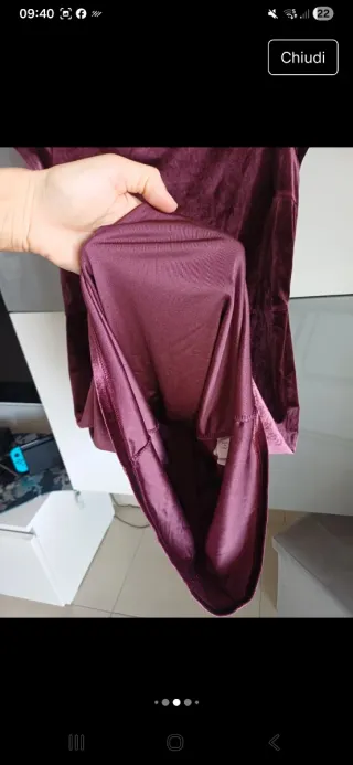 Amy Gee abito donna bordeaux