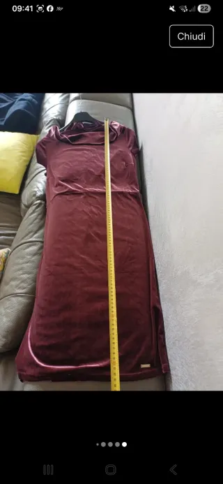 Amy Gee abito donna bordeaux