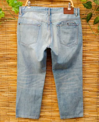 Pantalón Vaquero Azul Claro Barbour Talla XL