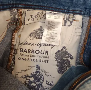 Pantalón Vaquero Azul Claro Barbour Talla XL
