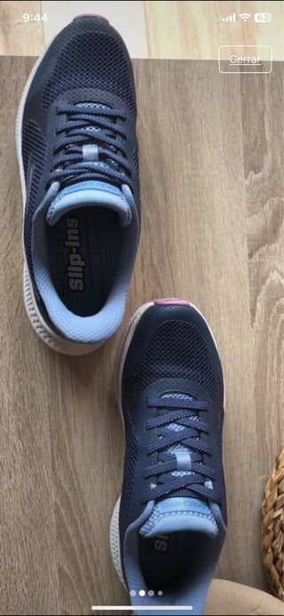 Zapatillas Skechers Mujer Azul y Morado