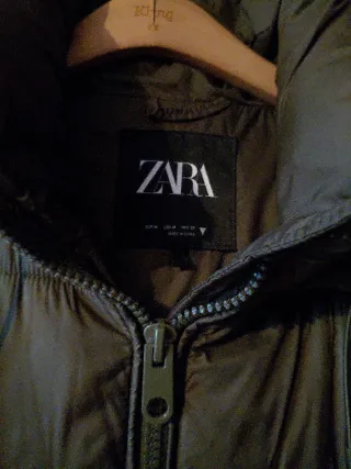 Chaleco acolchado Zara verde