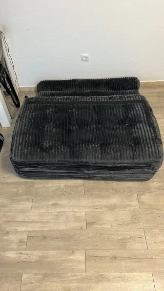 Sofá Cama Gris Oscuro.precio negociable