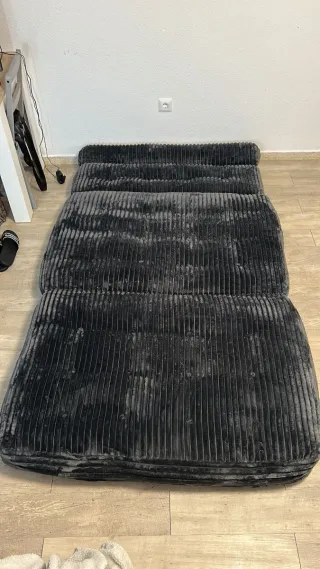 Sofá Cama Gris Oscuro.precio negociable