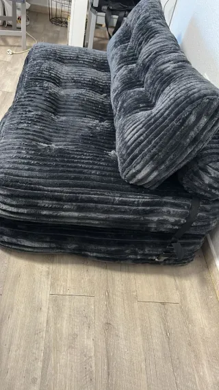 Sofá Cama Gris Oscuro.precio negociable