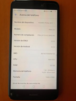 Huawei P8 Lite 2017 Negro