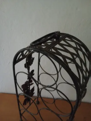 Cantinetta portabottiglie in metallo