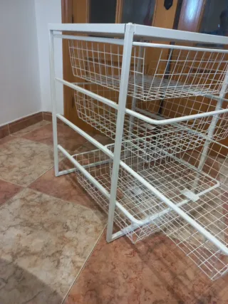 Cajonera Metálica Ikea JONAXEL Blanca