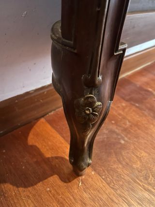 Cabecero antiguo madera tallada y ratán 210x130