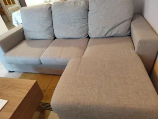 Sofá modular tela gris