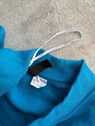 Felpa azzurro girocollo