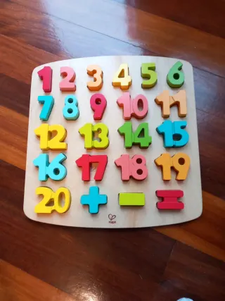 Puzzle madera Números y Matemáticas
