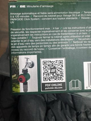 PARKSIDE Minuteria Irrigazione