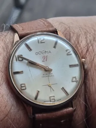 Reloj Dogma 21 Joyas Mecánico Antichoc Vintage