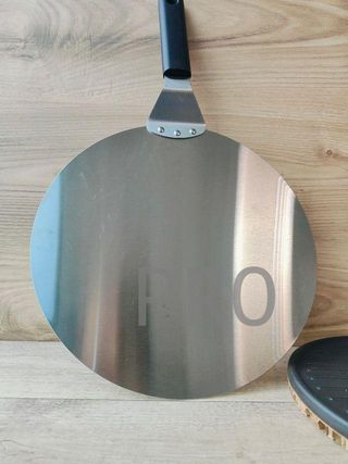 Pala Redonda de Acero Inoxidable y parrilla
