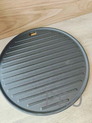 Pala Redonda de Acero Inoxidable y parrilla