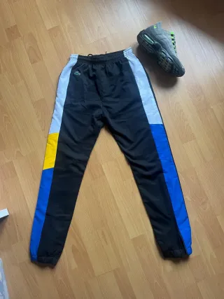 Pantalón Chándal Lacoste Vintage Negro Talla S