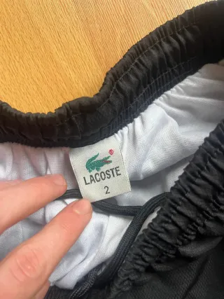 Pantalón Chándal Lacoste Vintage Negro Talla S