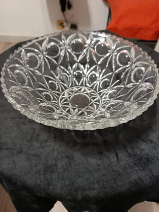 Portafrutta in vetro trasparente