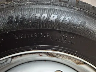 Rueda autocaravana camping 215/70 R15 CP 109Q