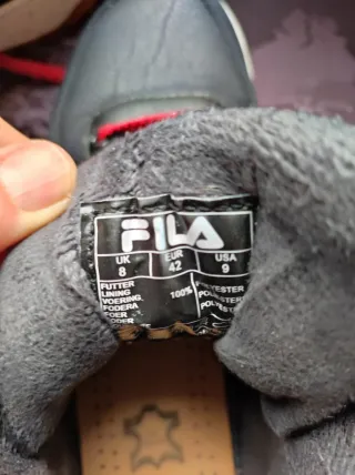 Zapatillas Fila Hombre Azul y Rojo