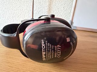 Auriculares Cancelación Ruido Negro/Rojo