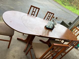 Comedor extensible madera y tela