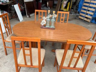 Comedor extensible madera y tela