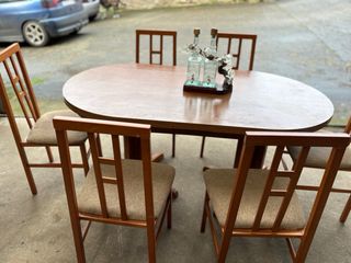 Comedor extensible madera y tela