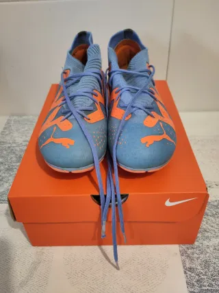 Botas Puma Talla 36 Azul Naranja