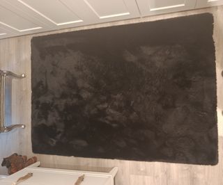 Alfombra pelo suave negra