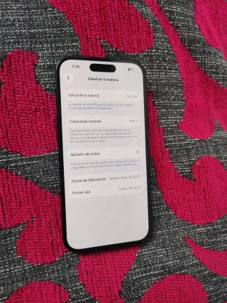 iPhone 16 128GB Gris Batería 100%