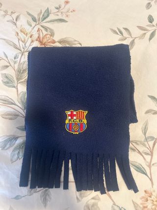 Bufanda FC Barcelona niño azul