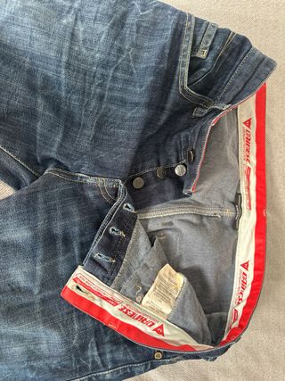 Tejano Dainese para moto con protecciones talla 29