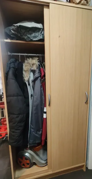 Armario 2 puertas madera