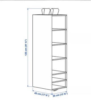 Organizador de tela colgante / estanteria