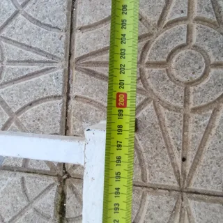 Reja de hierro blanca