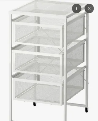 2 archivadores metálico Blanco Ikea 3 Cajones
