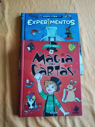 Libros actividades Experimentos Magia con cartas