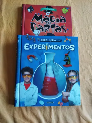Libros actividades Experimentos Magia con cartas