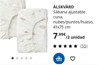 Cuna de bebé IKEA