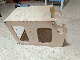 Torre aprendizaje Montessori madera dos en uno